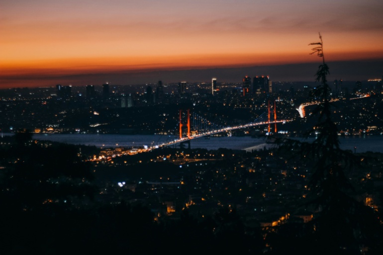 The picture depicts urbanisation.